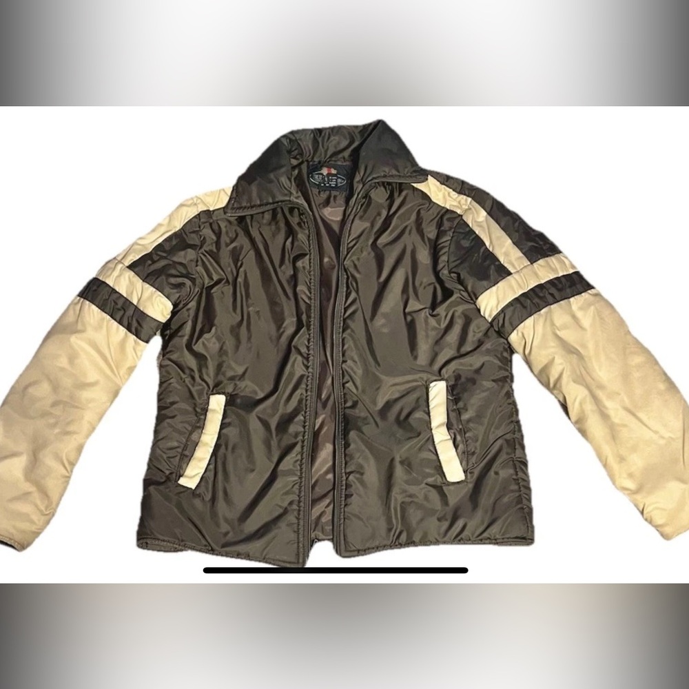 RARE Men’s Vintage 70s Fruit Of The Loom Brown Ski Jacket Medium